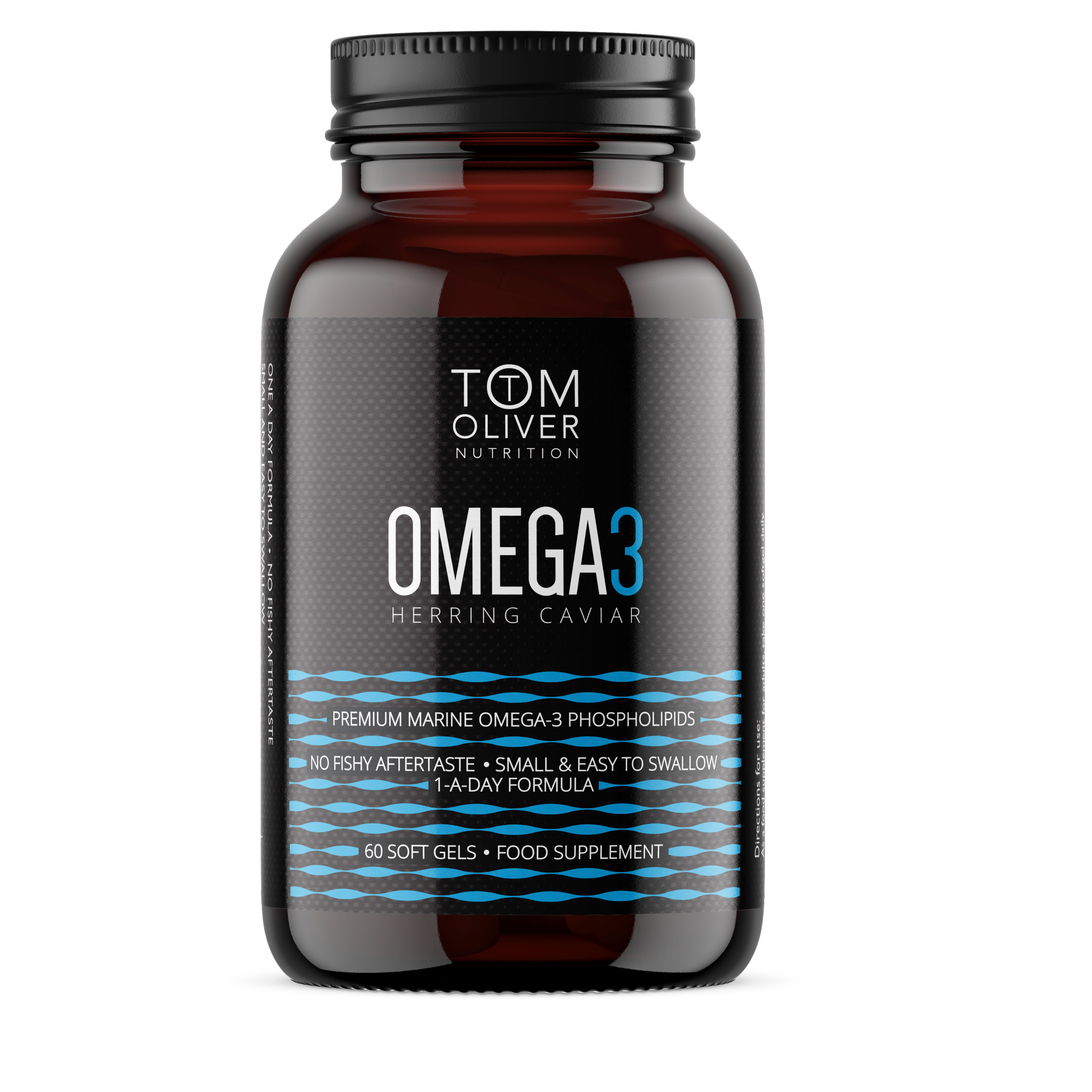 The Omega 3 Herring Caviar 60 Soft Gels Tom Oliver Nutrition